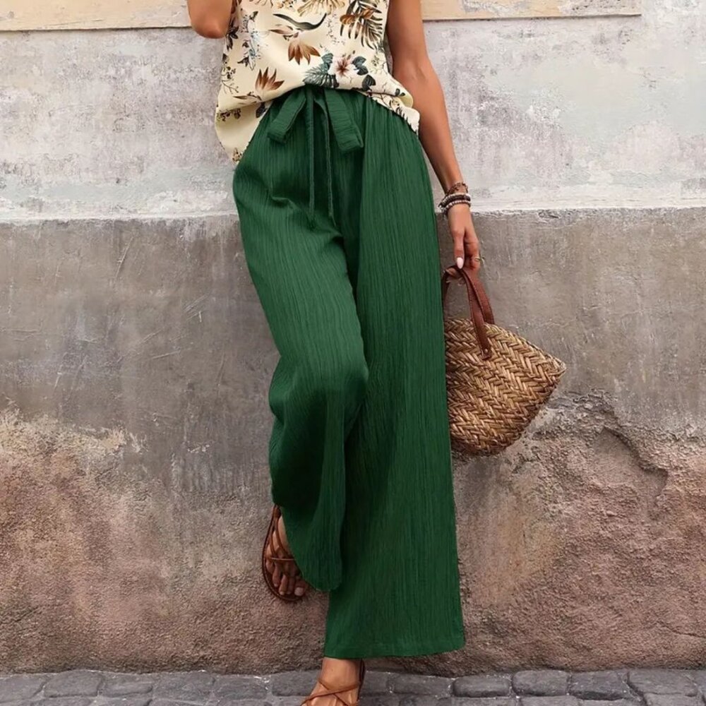 Printed Tank Top and Wide Leg Pants Set - Picture 3 of 5